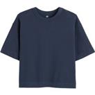 Cotton Crew Neck T-Shirt with Short Sleeves