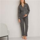 Printed Maternity/Nursing Pyjamas with Long Sleeves