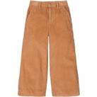 Cotton Corduroy Trousers with Wide Leg
