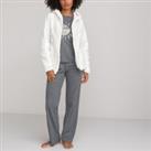 Cotton 3-Piece Pyjamas with Sherpa Fleece Jacket