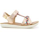 Kids Goa Salome Sandals in Leather with Touch 'n' Close Fastening