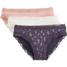 Pack of 3 Knickers in Stretch Cotton
