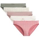 Pack of 5 Knickers in Stretch Cotton
