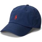 Polo Player Cotton Cap with Embroidered Logo