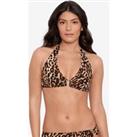 Leopard Print Bikini Top