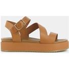 Isaure Leather Sandals with Chunky Heel