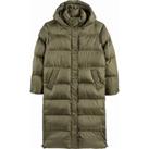 Long Hooded Padded Jacket with High Neck