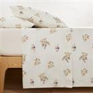 Vra Floral Cotton / Linen Flat Sheet