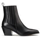 Les Signatures - Leather Cowboy Boots with Pointed Toe