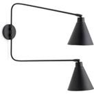 Hiba Metal Double Articulated Wall Lamp