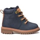 Kids Mountain Style Ankle Boots with Zip Fastening and Laces