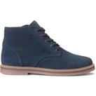 Kids Suede Ankle Boots with Zip Fastening and Laces