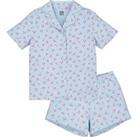 Cherry Print Short Pyjamas in Cotton