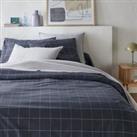 Charlie Checked 100% Cotton Flannel Duvet Cover
