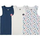 Pack of 3 Vest Tops in Cotton