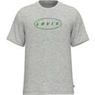Logo Print Cotton T-Shirt in Loose Fit with Crew Neck