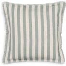 Octavine 40 x 40cm Striped Fringed Linen/Cotton Cushion Cover