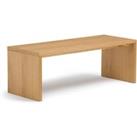 Manen Oak Veneer Sofa Divider Coffee Table