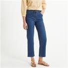 Wide Leg Cropped Jeans, Length 26.5