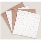 Pack of 4 Squares in Cotton Muslin