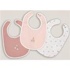 Pack of 3 Bibs in Cotton Jersey/Towelling