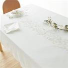 Evanna Embroidered Floral Cotton / Linen Napkin