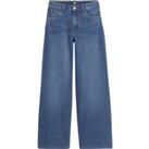 Wide Leg Jeans in Low Rise, Length 28"