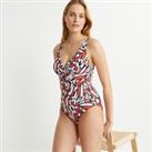 Graphic Print Triangle Swimsuit