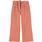 Cotton Belted Chinos with Wide Leg