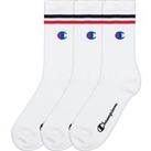 Pack of 3 Pairs of Crew Socks in Cotton Mix