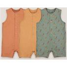 Pack of 3 Rompers in Cotton