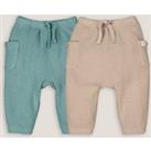 Pack of 2 Joggers in Waffle Knit