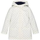 Hooded Waxed Jacket in Star Print