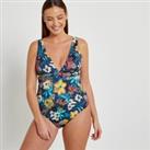 Floral Print Triangle Swimsuit