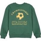 Football Print Cotton Sweatshirt