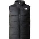Logo Print Padded Gilet with High Neck