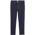 Slim Fit Cropped Jeans with High Waist, Length 22.5"