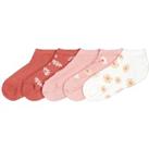 Pack of 5 Pairs of Socks in Floral Print Cotton Mix