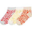 Pack of 3 Pairs of Socks in Fruit Print Cotton Mix