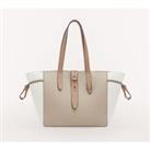 Net Tote Bag in Two-Tone Leather, Medium