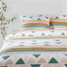 Rise Grahic 100% Cotton Bed Set with Rectangular Pillowcase