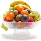 Stria Ribbed Glass Fruit Bowl