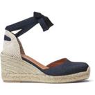 Wedge Espadrilles with Ankle Tie
