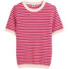 Striped Organic Cotton Jumper with Short Sleeves