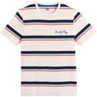 Breton Striped Cotton T-Shirt with Crew Neck and Short Sleeves