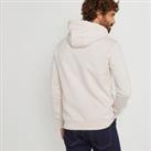 Embroidered Slogan Hoodie in Cotton Mix