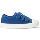 Kids Low Top Trainers in Broderie Anglaise Canvas