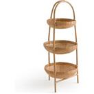 Jyska Rattan & Bamboo Shelf Unit with 3 Baskets