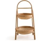 Jyska Rattan & Bamboo Shelf Unit with 2 Large Baskets