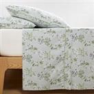 Belloy Floral 100% Cotton Percale 200 Thread Count Flat Sheet